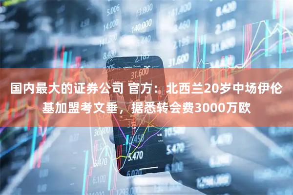 国内最大的证券公司 官方：北西兰20岁中场伊伦基加盟考文垂，据悉转会费3000万欧